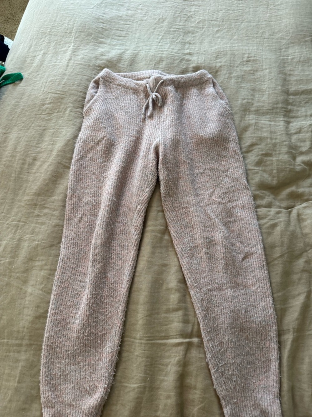 Anthropologie Saturday Sunday - Cozy Knit Jogger Pants - Light Pink